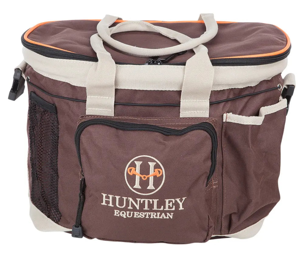 Huntley Equestrian Deluxe Grooming Bag, Brown - Tampa Home & Garden Store