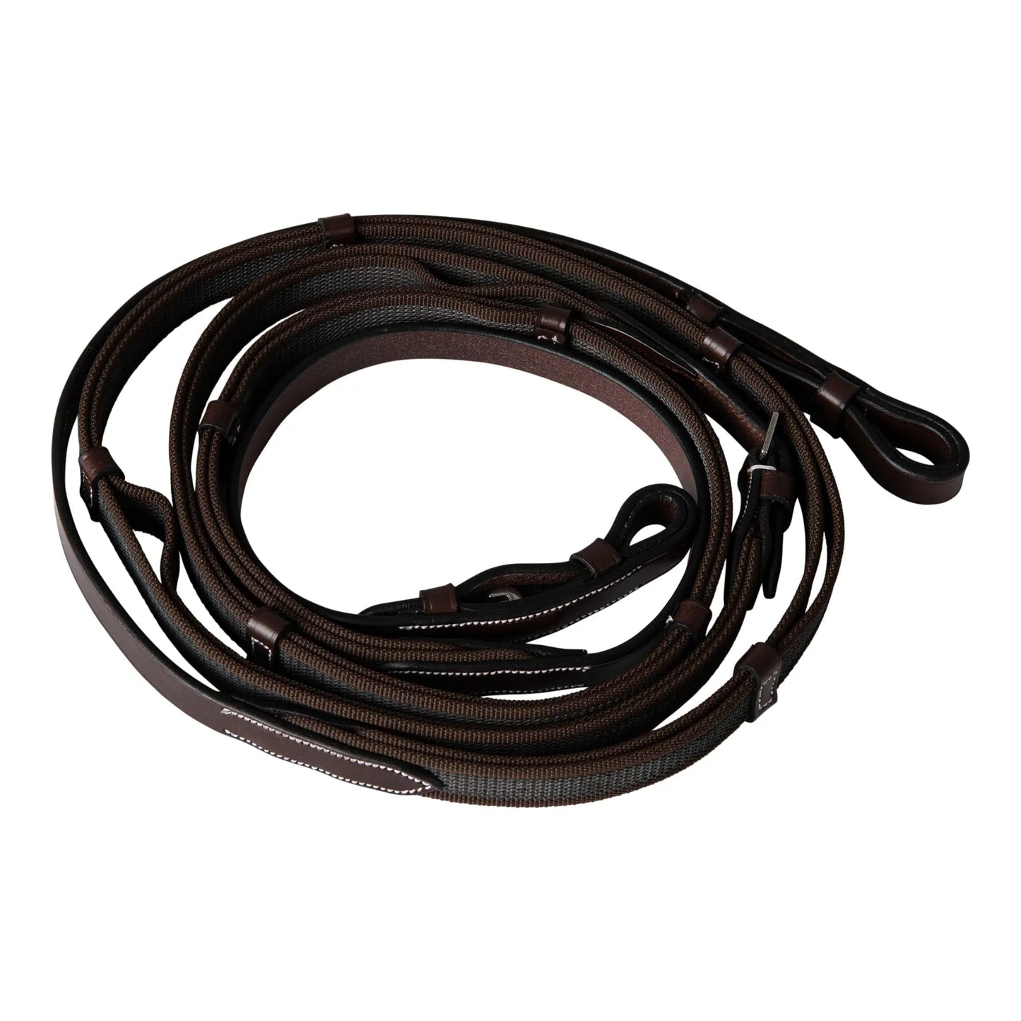 Huntley Equestrian Double Layer Web Grip Reins - Tampa Home & Garden Store