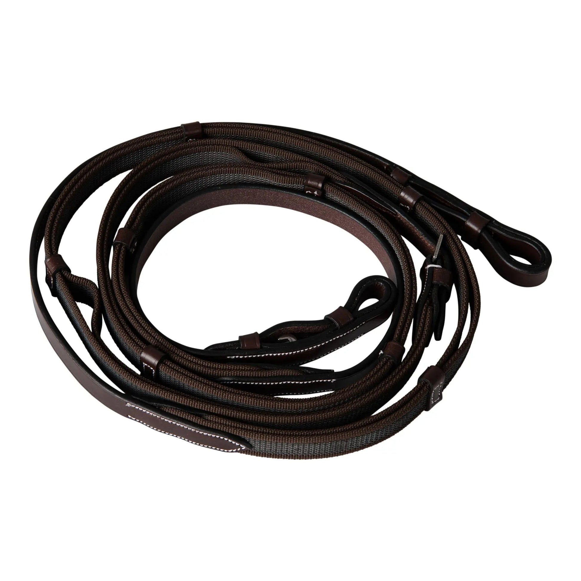 Huntley Equestrian Double Layer Web Grip Reins - Tampa Home & Garden Store