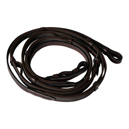 Huntley Equestrian Double Layer Web Grip Reins - Tampa Home & Garden Store