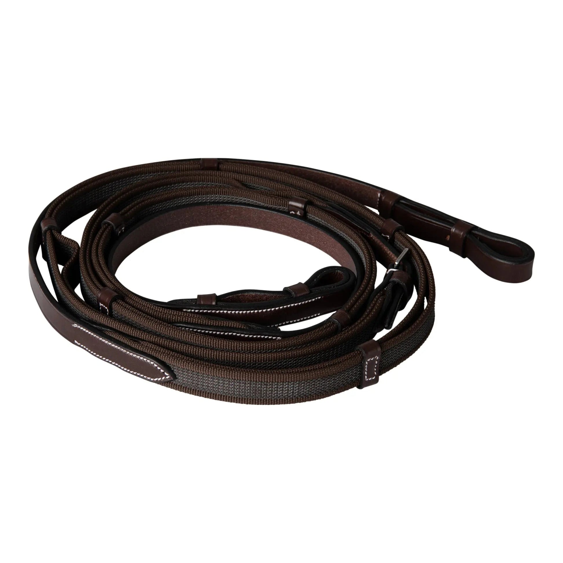 Huntley Equestrian Double Layer Web Grip Reins - Tampa Home & Garden Store