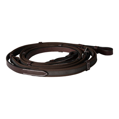 Huntley Equestrian Double Layer Web Grip Reins - Tampa Home & Garden Store