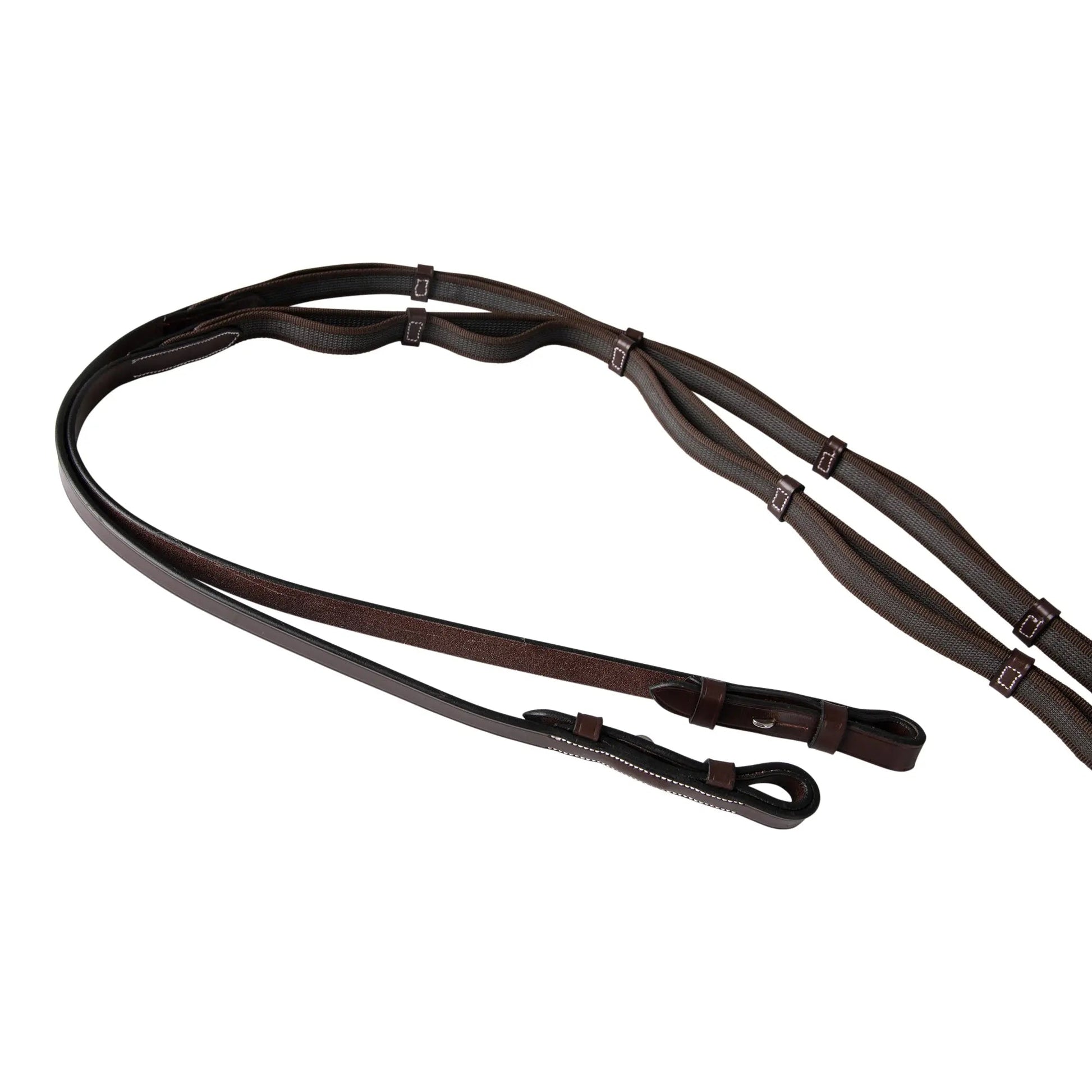 Huntley Equestrian Double Layer Web Grip Reins - Tampa Home & Garden Store