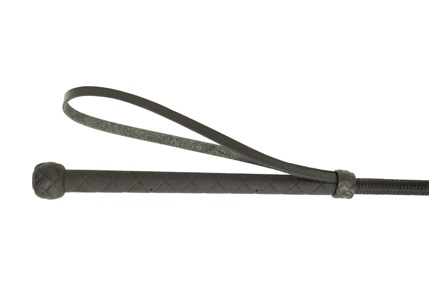 Huntley Equestrian English Riding Crop with Handle, 26" Inches, Black - Tampa Home & Garden Store