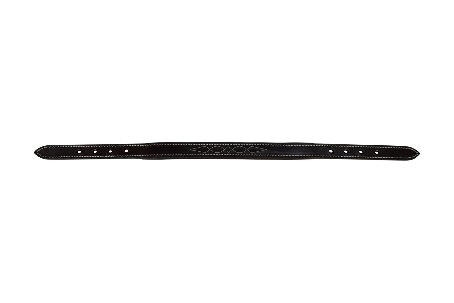 Huntley Equestrian Fancy Stitched Leather Halter Replacement Crown Piece - Tampa Home & Garden Store