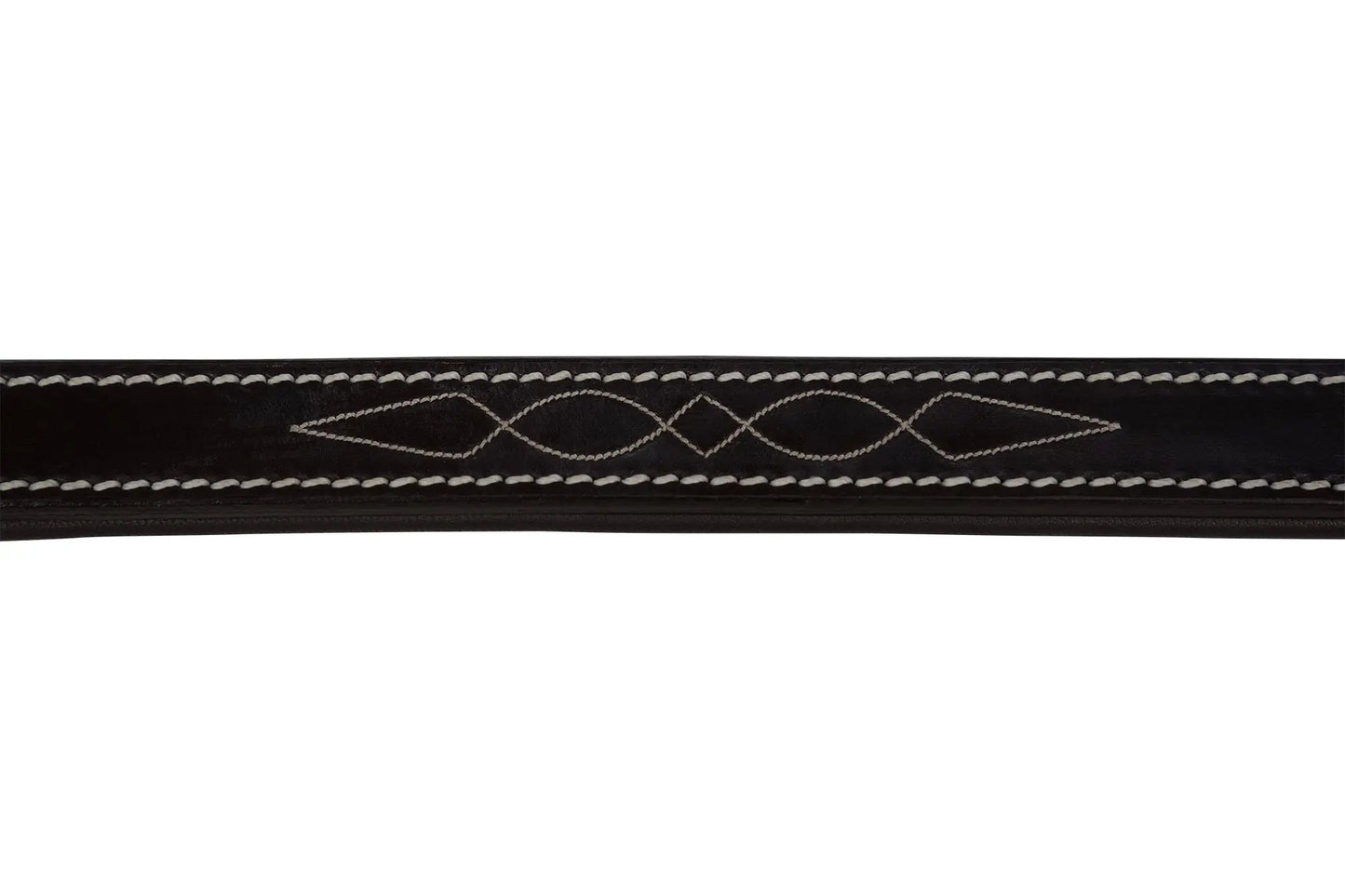 Huntley Equestrian Fancy Stitched Leather Halter Replacement Crown Piece - Tampa Home & Garden Store