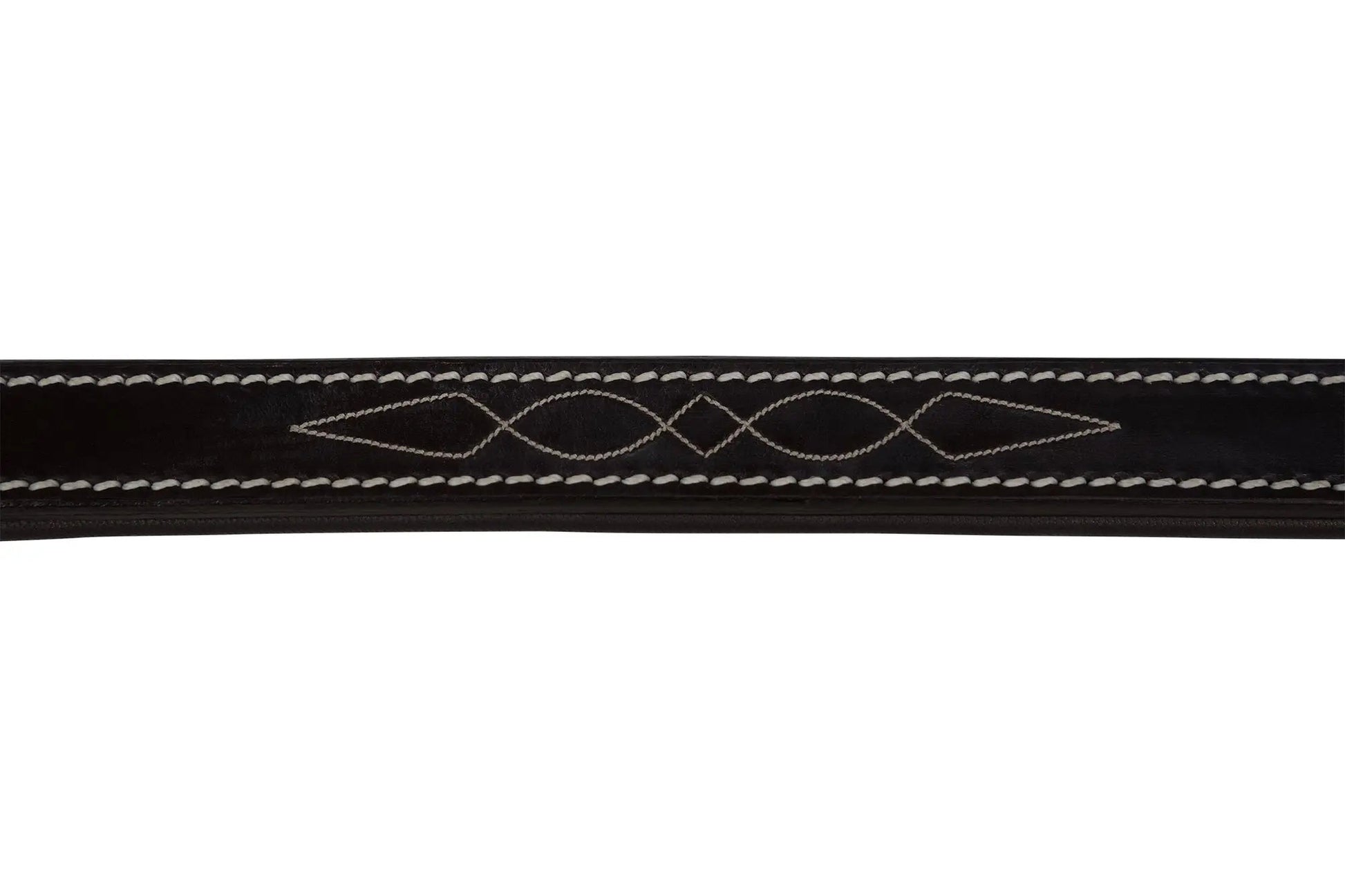 Huntley Equestrian Fancy Stitched Leather Halter Replacement Crown Piece - Tampa Home & Garden Store
