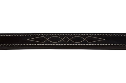 Huntley Equestrian Fancy Stitched Leather Halter Replacement Crown Piece - Tampa Home & Garden Store