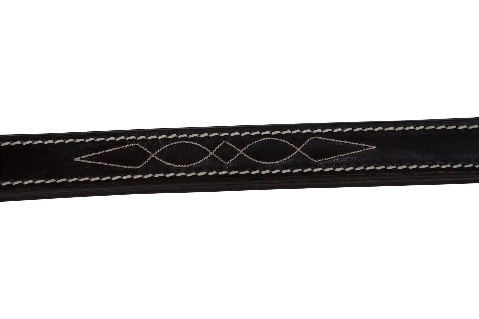 Huntley Equestrian Fancy Stitched Leather Halter Replacement Crown Piece - Tampa Home & Garden Store