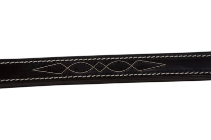 Huntley Equestrian Fancy Stitched Leather Halter Replacement Crown Piece - Tampa Home & Garden Store