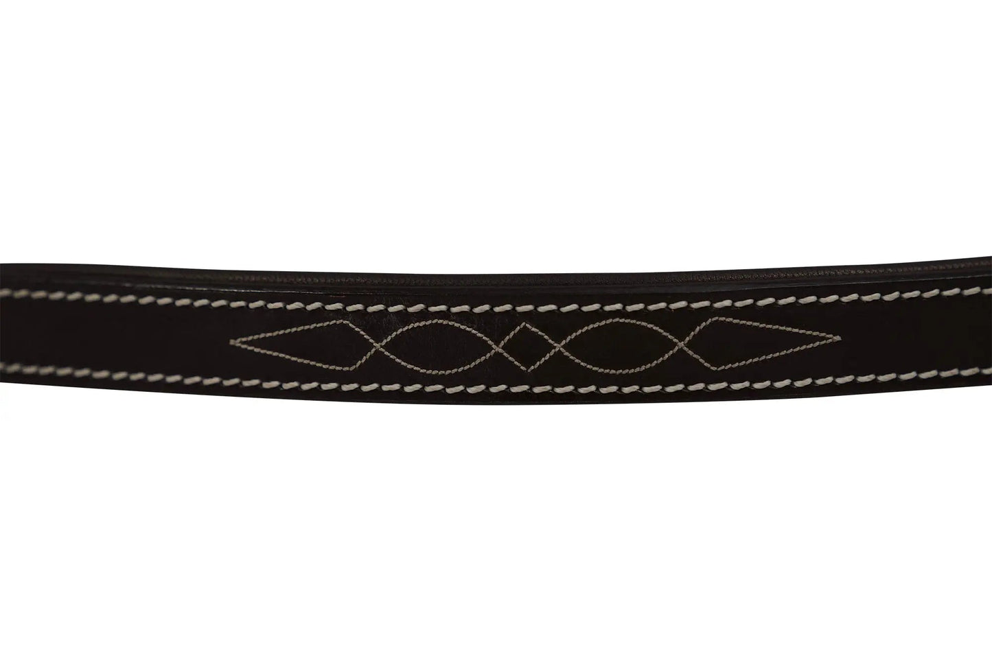 Huntley Equestrian Fancy Stitched Leather Halter Replacement Crown Piece - Tampa Home & Garden Store