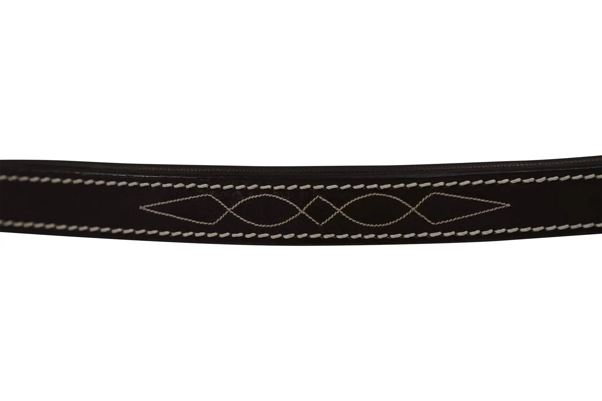 Huntley Equestrian Fancy Stitched Leather Halter Replacement Crown Piece - Tampa Home & Garden Store
