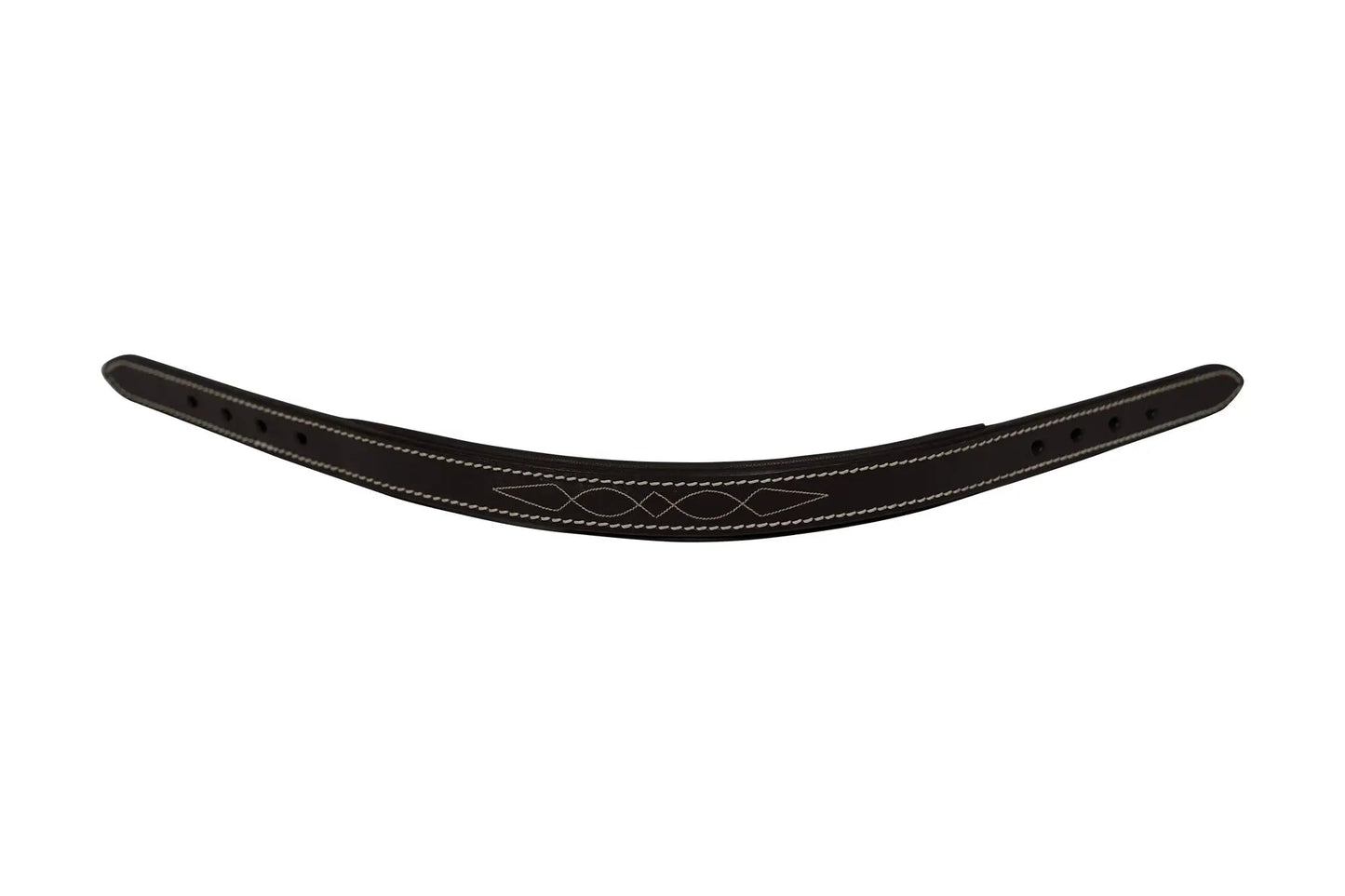 Huntley Equestrian Fancy Stitched Leather Halter Replacement Crown Piece - Tampa Home & Garden Store