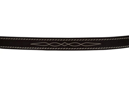 Huntley Equestrian Fancy Stitched Leather Pony Halter Replacement Crown - Tampa Home & Garden Store
