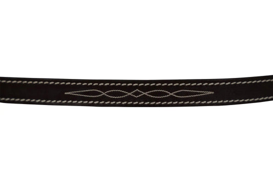 Huntley Equestrian Fancy Stitched Leather Pony Halter Replacement Crown - Tampa Home & Garden Store