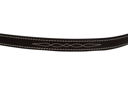 Huntley Equestrian Fancy Stitched Leather Pony Halter Replacement Crown - Tampa Home & Garden Store