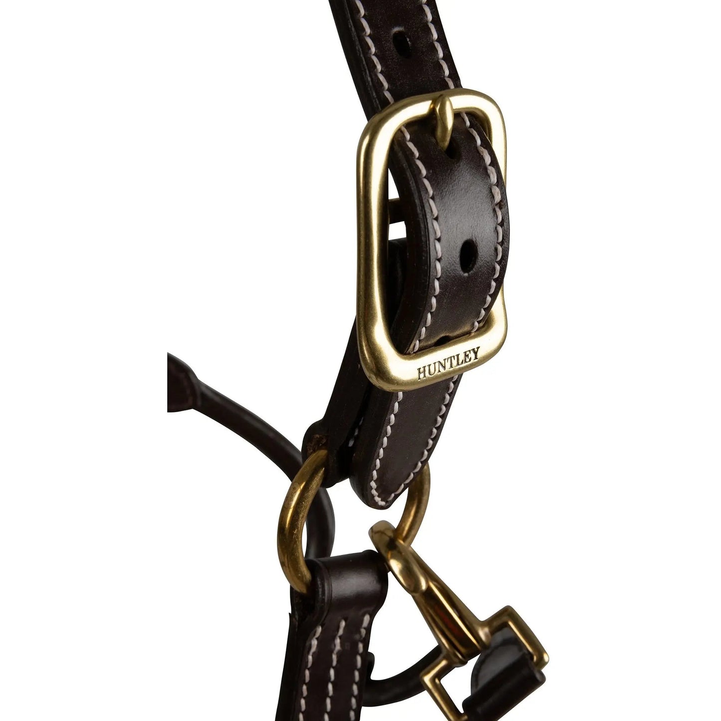 Huntley Equestrian Fancy Stitched Premium Leather Padded Halter - Tampa Home & Garden Store