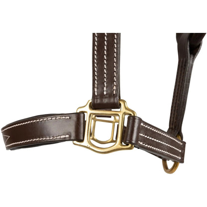 Huntley Equestrian Fancy Stitched Premium Leather Padded Halter - Tampa Home & Garden Store