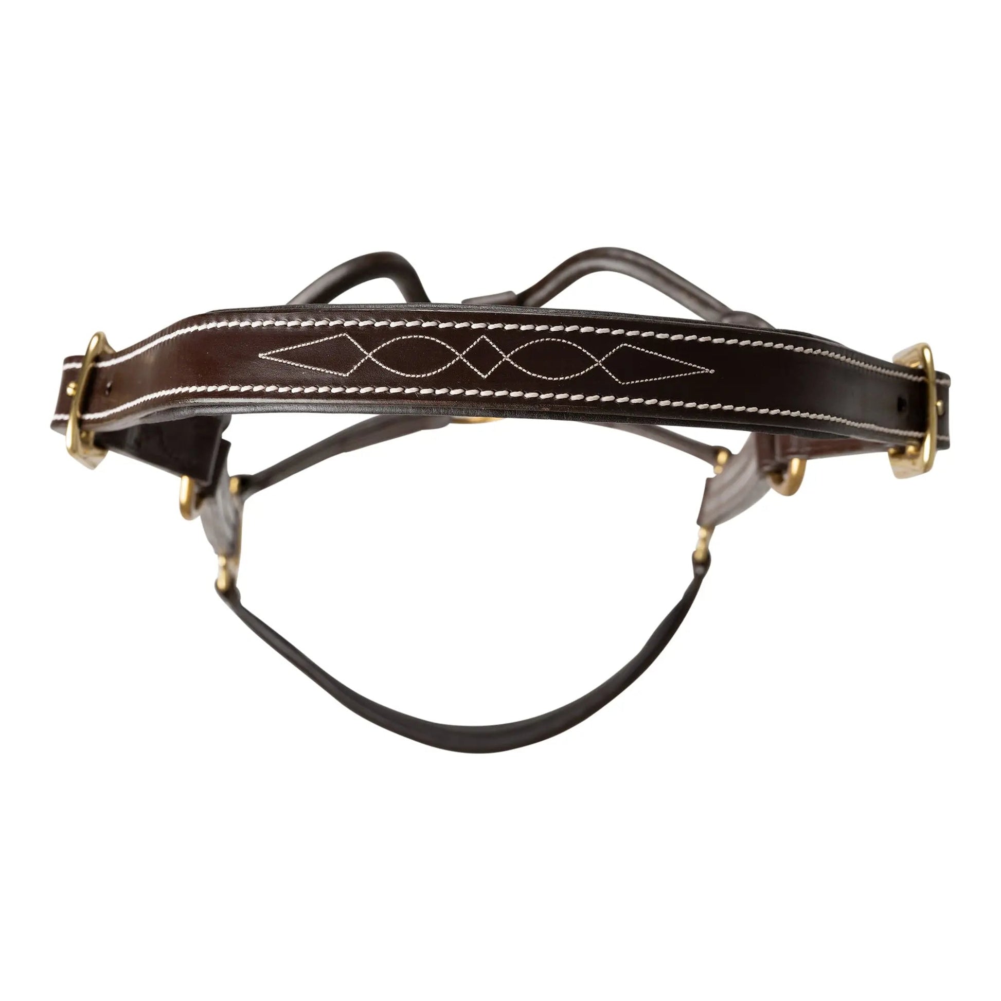 Huntley Equestrian Fancy Stitched Premium Leather Padded Halter - Tampa Home & Garden Store