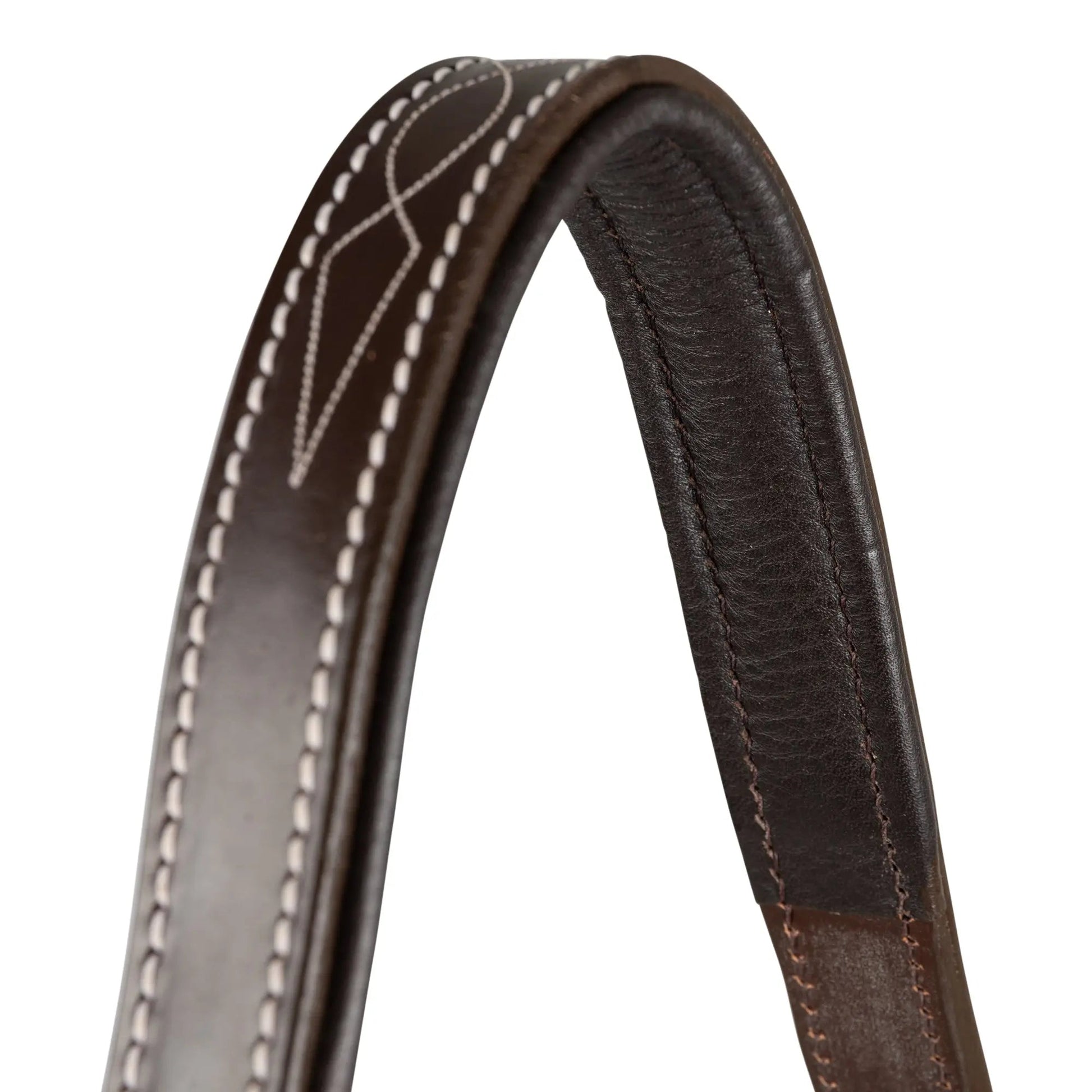 Huntley Equestrian Fancy Stitched Premium Leather Padded Halter - Tampa Home & Garden Store