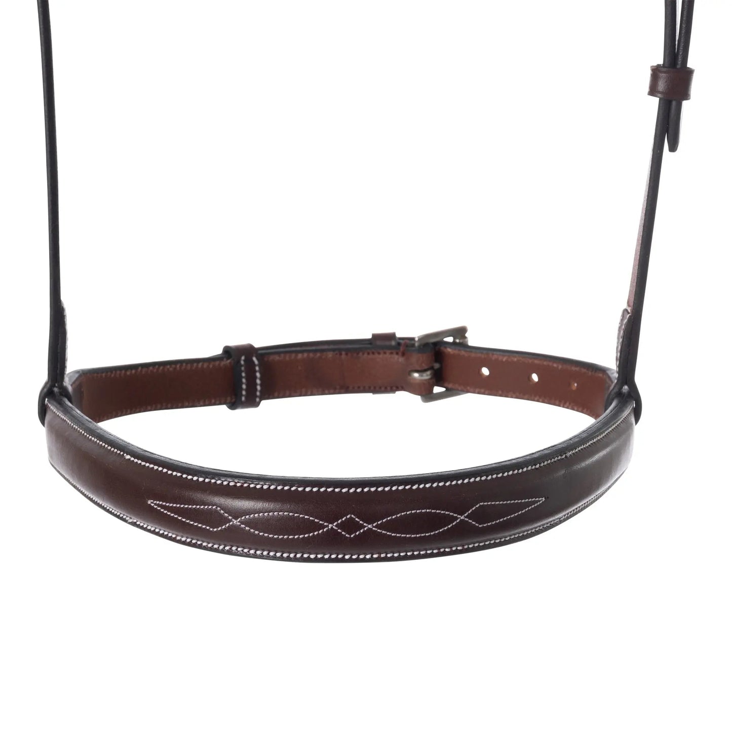 Huntley Equestrian Fancy Stitched Raised Chain Noseband - Tampa Home & Garden Store