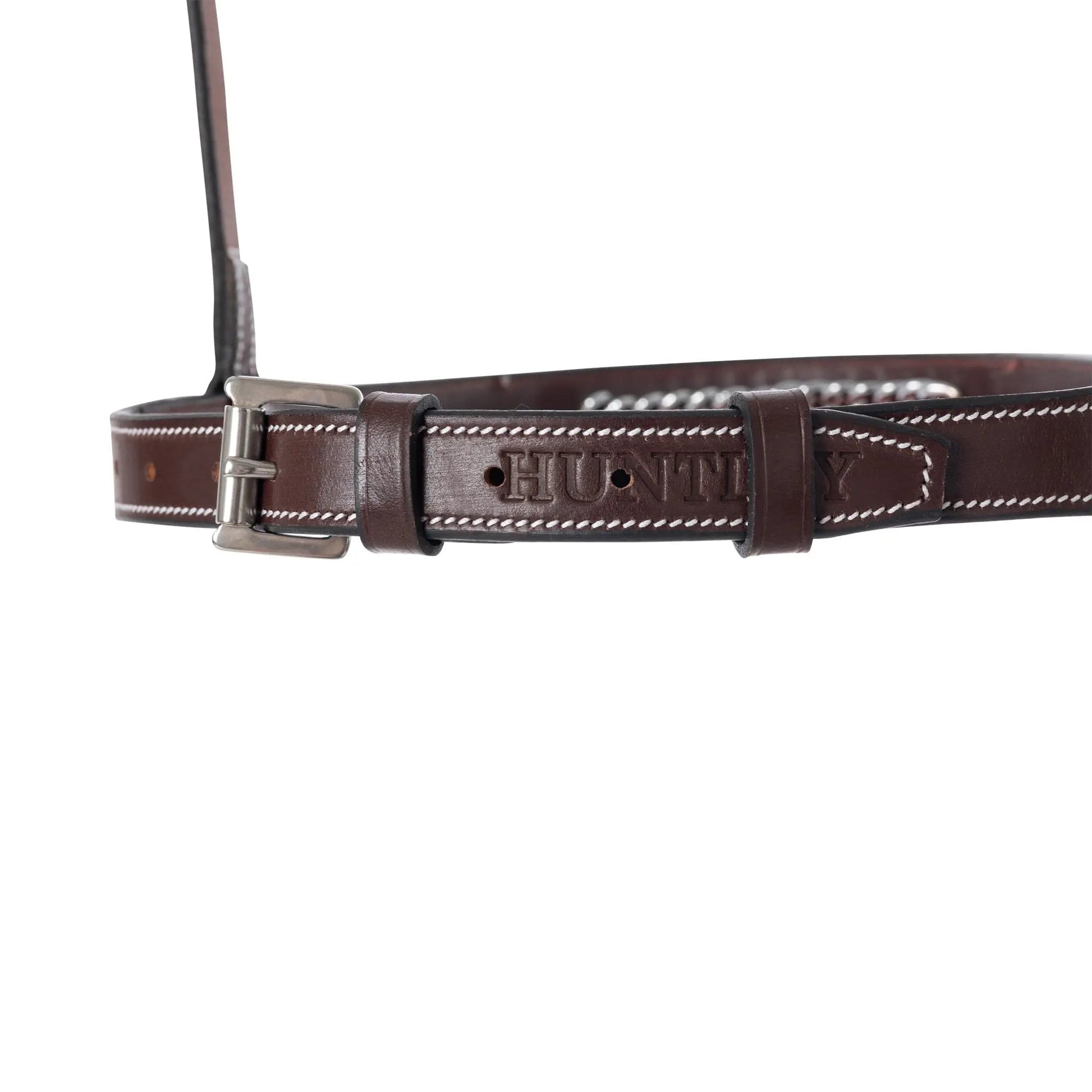 Huntley Equestrian Fancy Stitched Raised Chain Noseband - Tampa Home & Garden Store