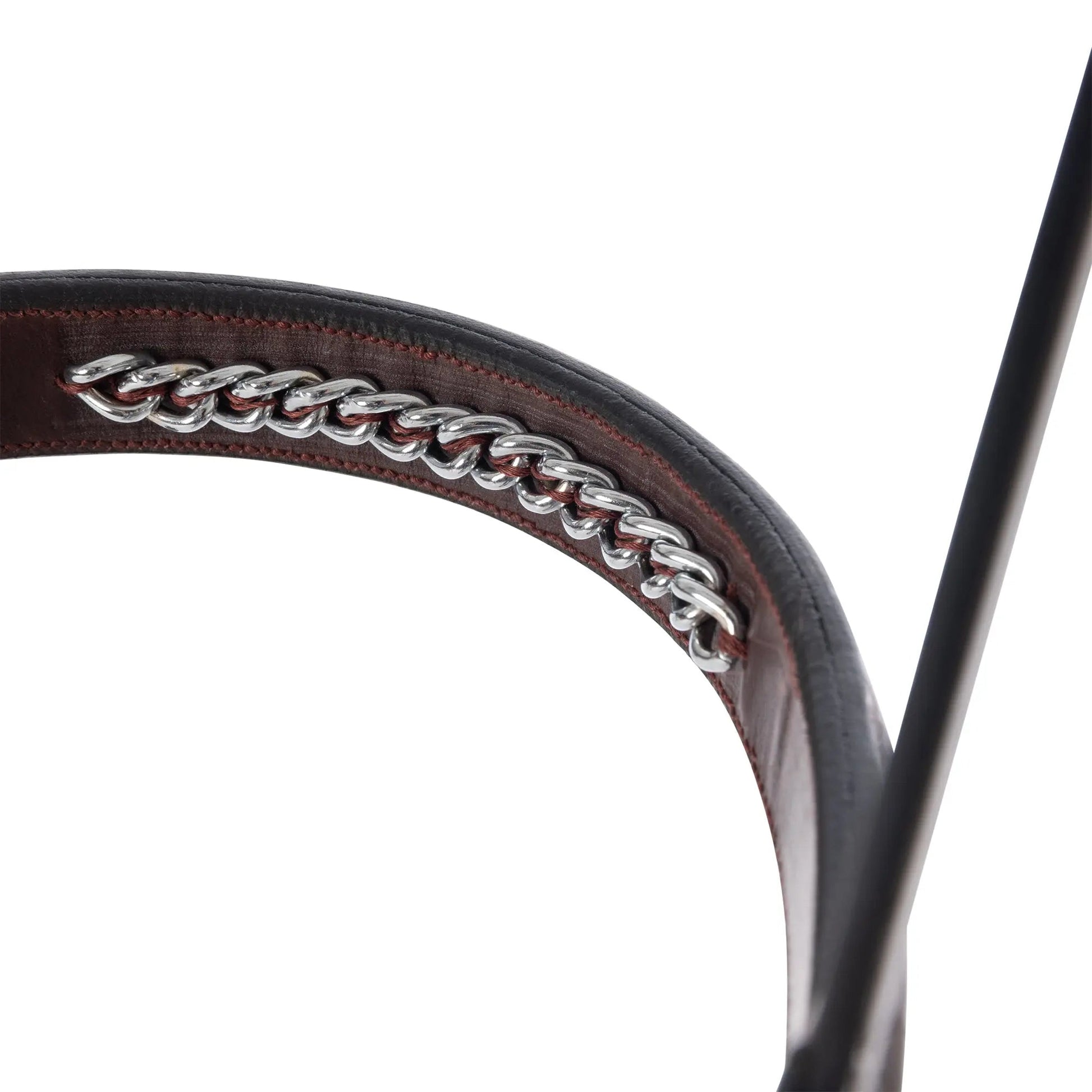 Huntley Equestrian Fancy Stitched Raised Chain Noseband - Tampa Home & Garden Store