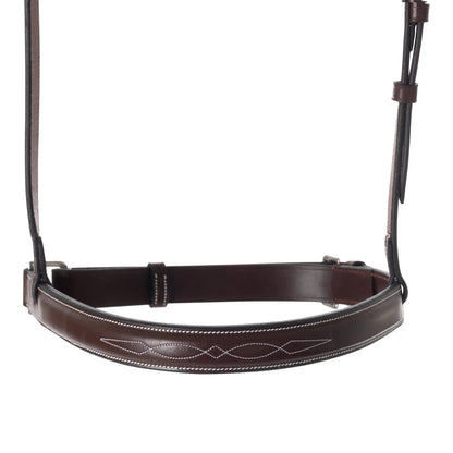 Huntley Equestrian Fancy Stitched Raised Crank Noseband - Tampa Home & Garden Store