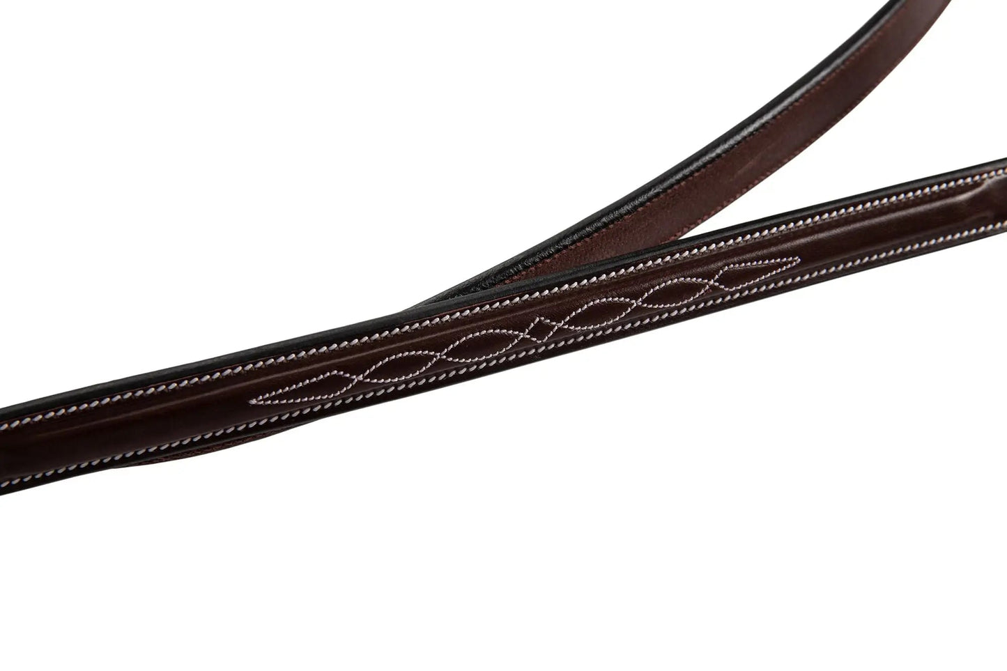 Huntley Equestrian Fancy Stitched Rubber Reins, 5/8" Inch Width - Tampa Home & Garden Store