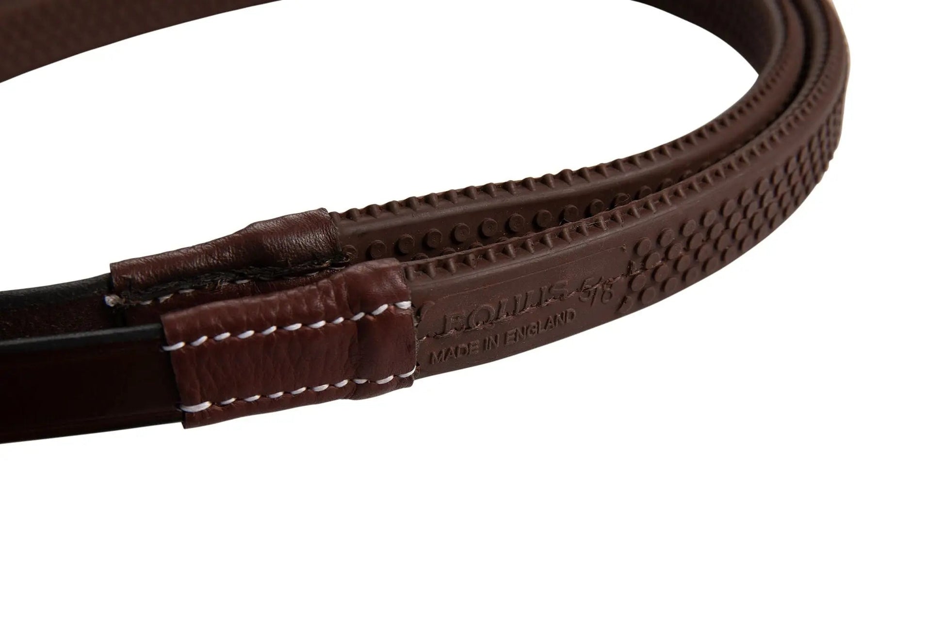 Huntley Equestrian Fancy Stitched Rubber Reins, 5/8" Inch Width - Tampa Home & Garden Store