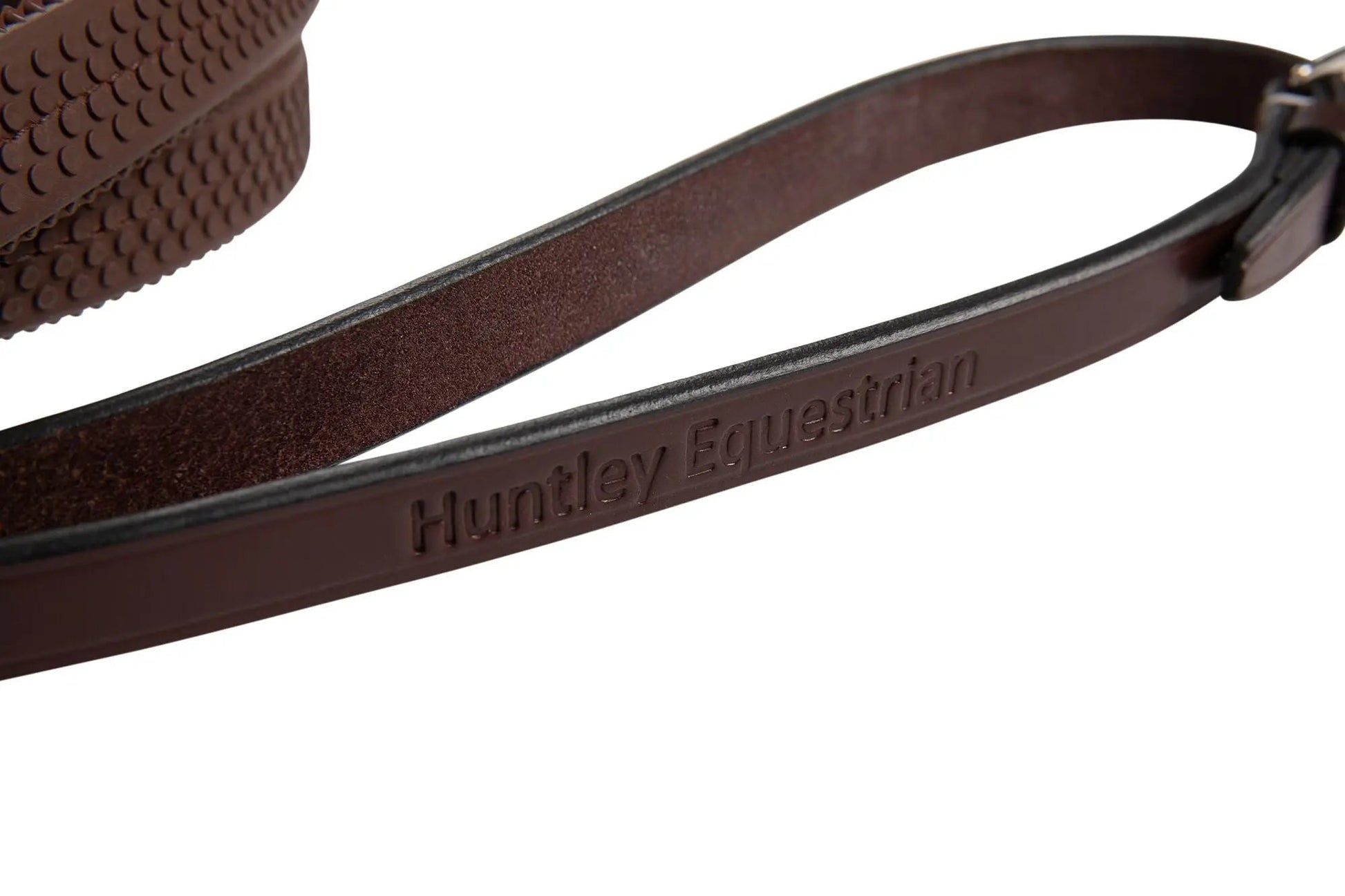 Huntley Equestrian Fancy Stitched Rubber Reins, 5/8" Inch Width - Tampa Home & Garden Store
