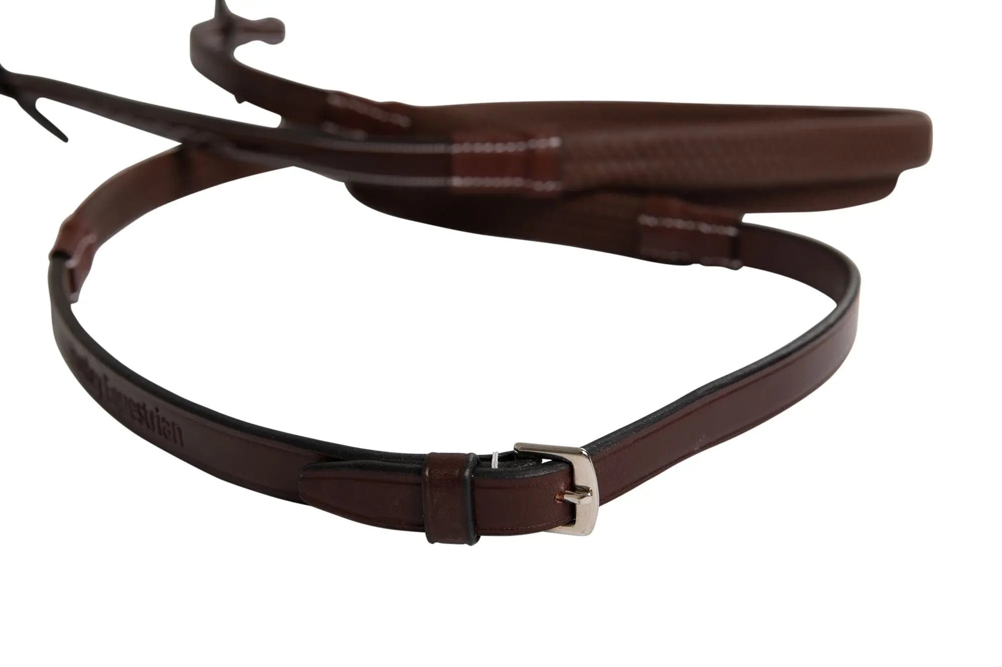 Huntley Equestrian Fancy Stitched Rubber Reins, 5/8" Inch Width - Tampa Home & Garden Store
