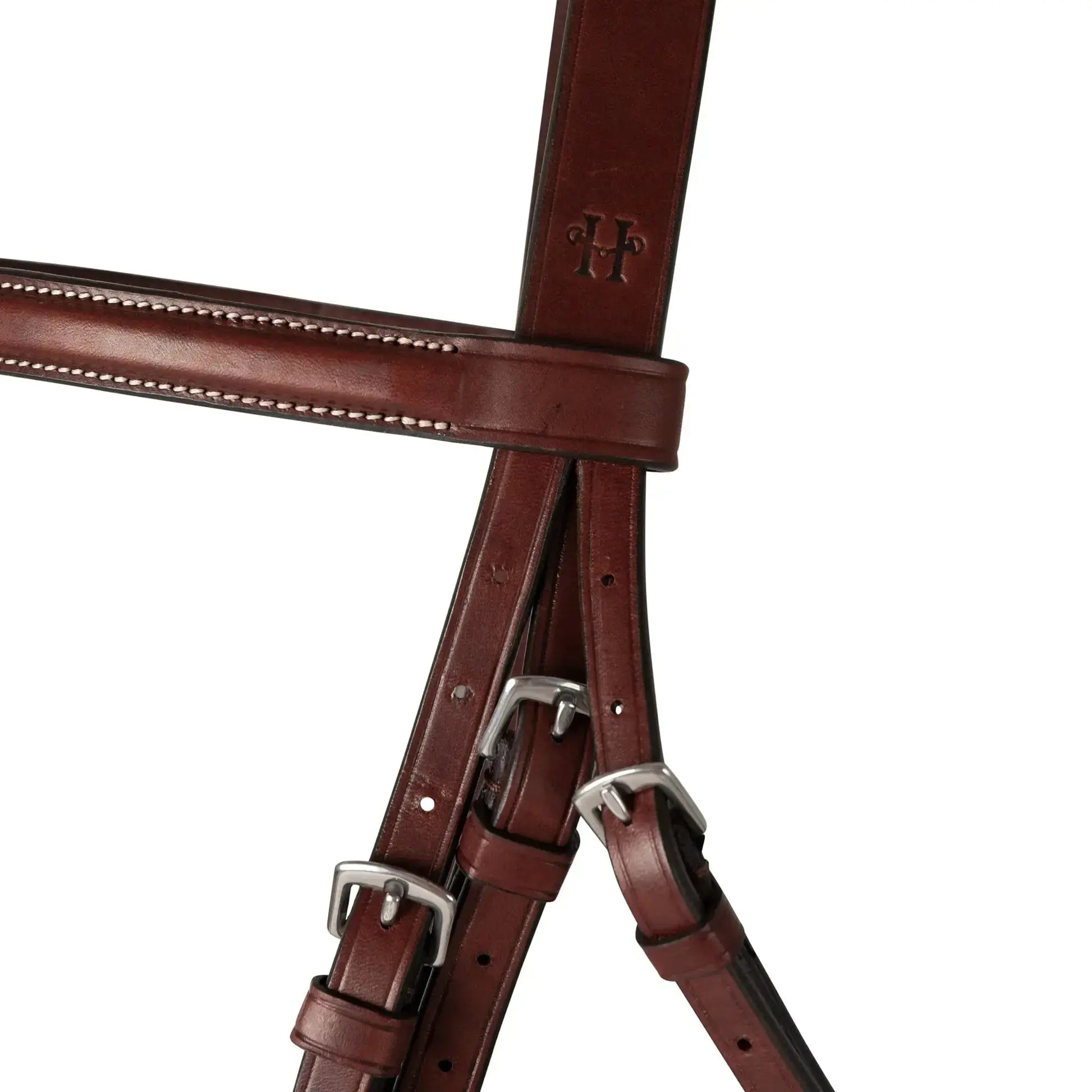 Huntley Equestrian Fancy Stitched Schooling Hunter Bridle with Reins - Tampa Home & Garden Store