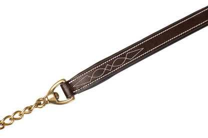 Huntley Equestrian Leather Lead with Brass Chain - Tampa Home & Garden Store
