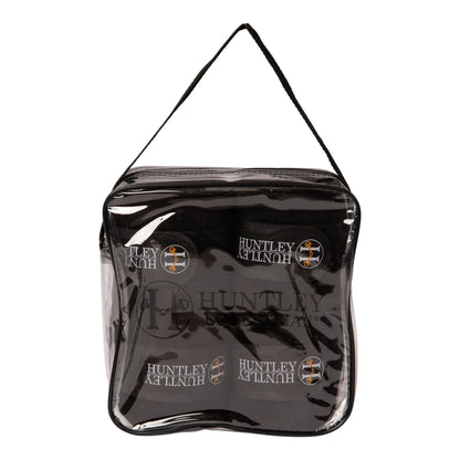Huntley Equestrian Polo Fleece Wraps, Set of 4, Black - Tampa Home & Garden Store