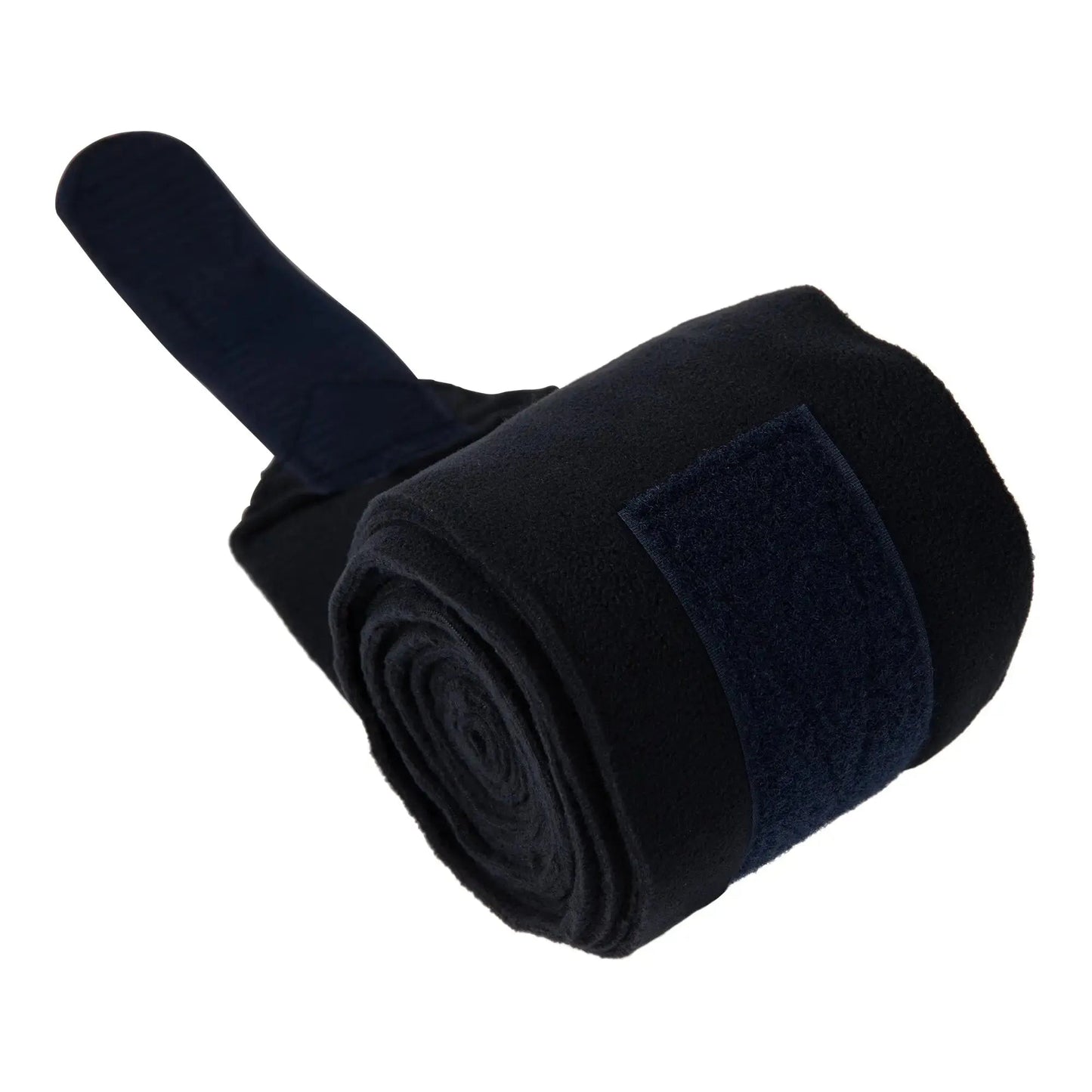 Huntley Equestrian Polo Fleece Wraps, Set of 4, Black - Tampa Home & Garden Store