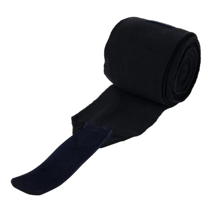 Huntley Equestrian Polo Fleece Wraps, Set of 4, Black - Tampa Home & Garden Store