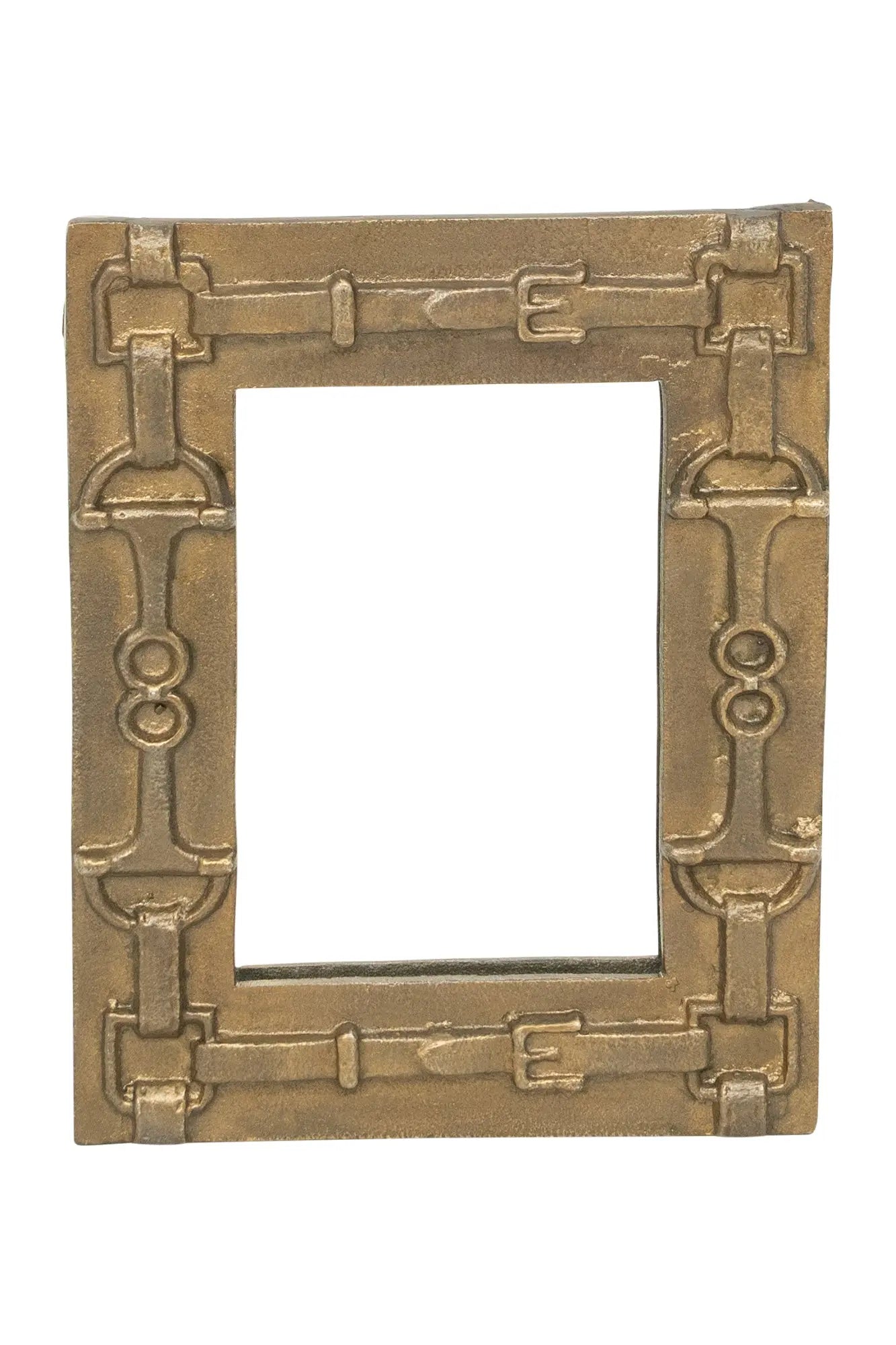 Huntley Equestrian Rectangle Mirror with Decorative Bits - Tampa Home & Garden Store