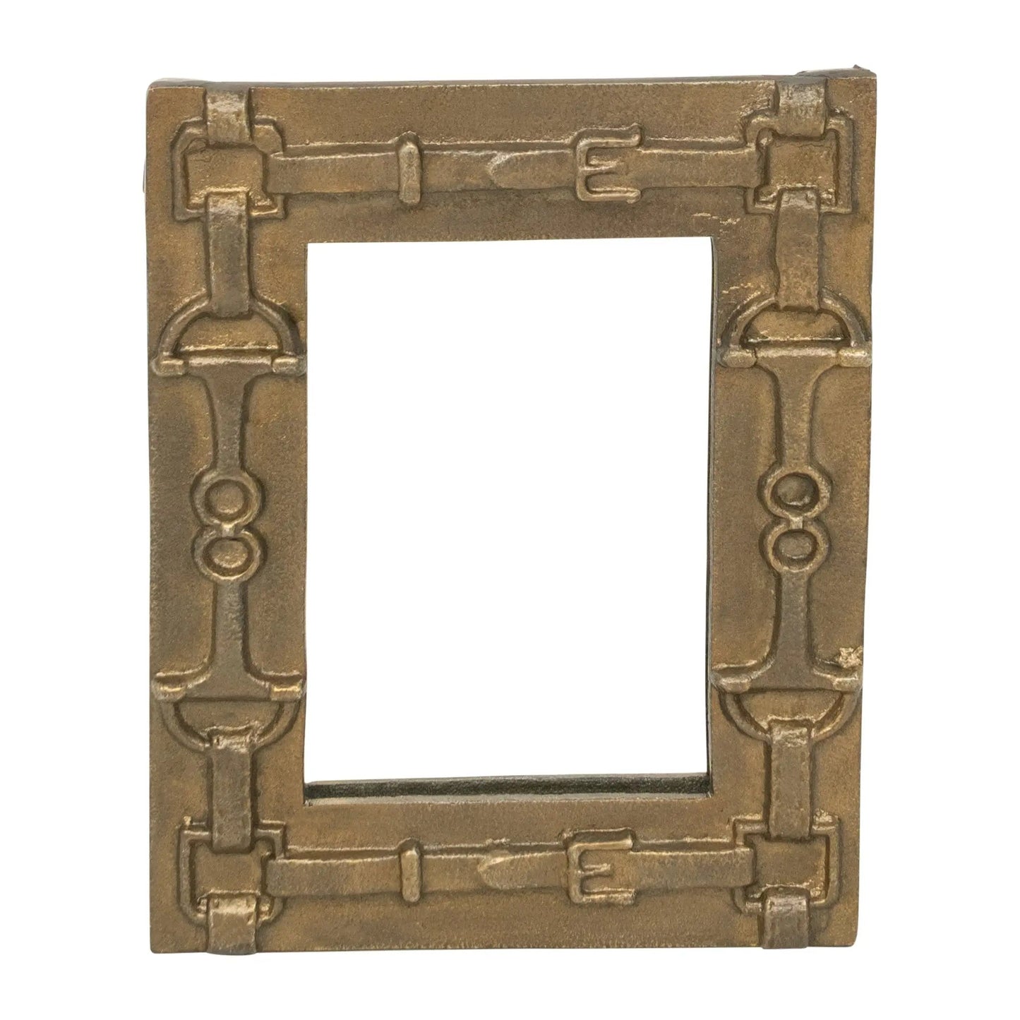 Huntley Equestrian Rectangle Mirror with Decorative Bits - Tampa Home & Garden Store