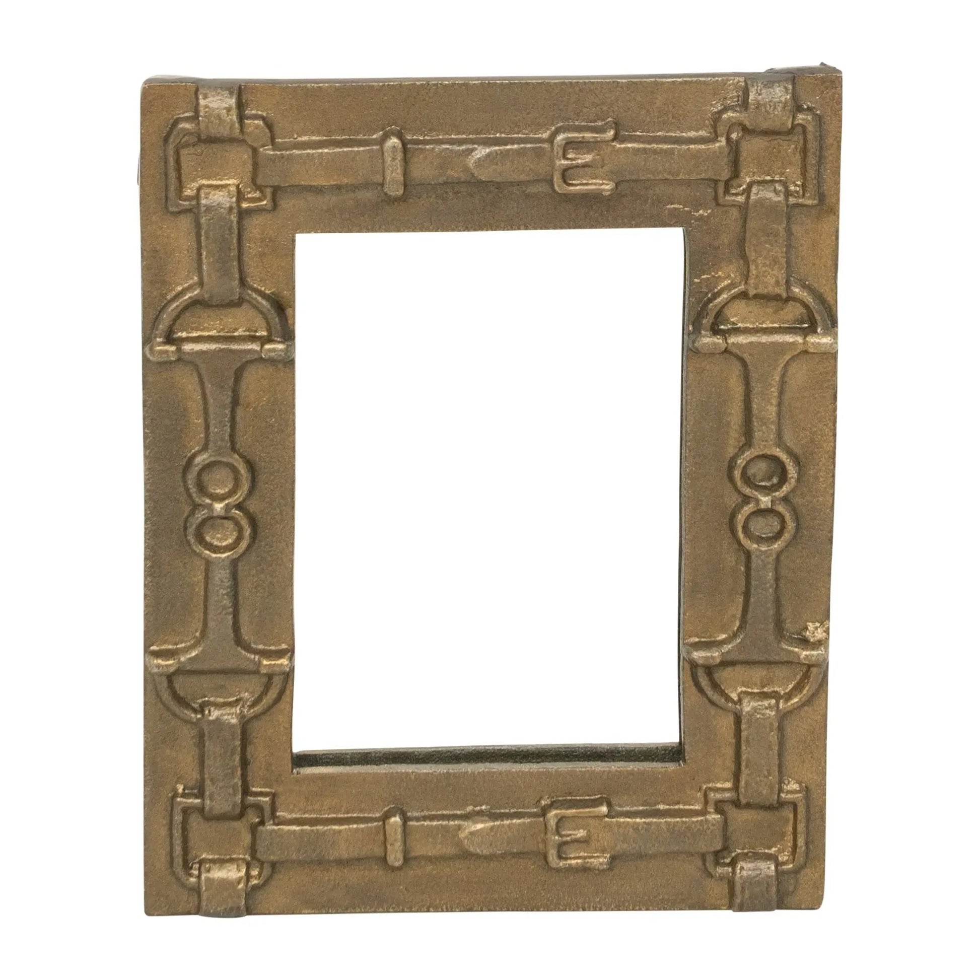 Huntley Equestrian Rectangle Mirror with Decorative Bits - Tampa Home & Garden Store
