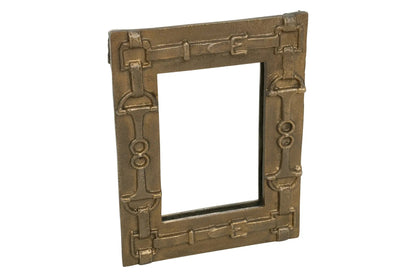 Huntley Equestrian Rectangle Mirror with Decorative Bits - Tampa Home & Garden Store