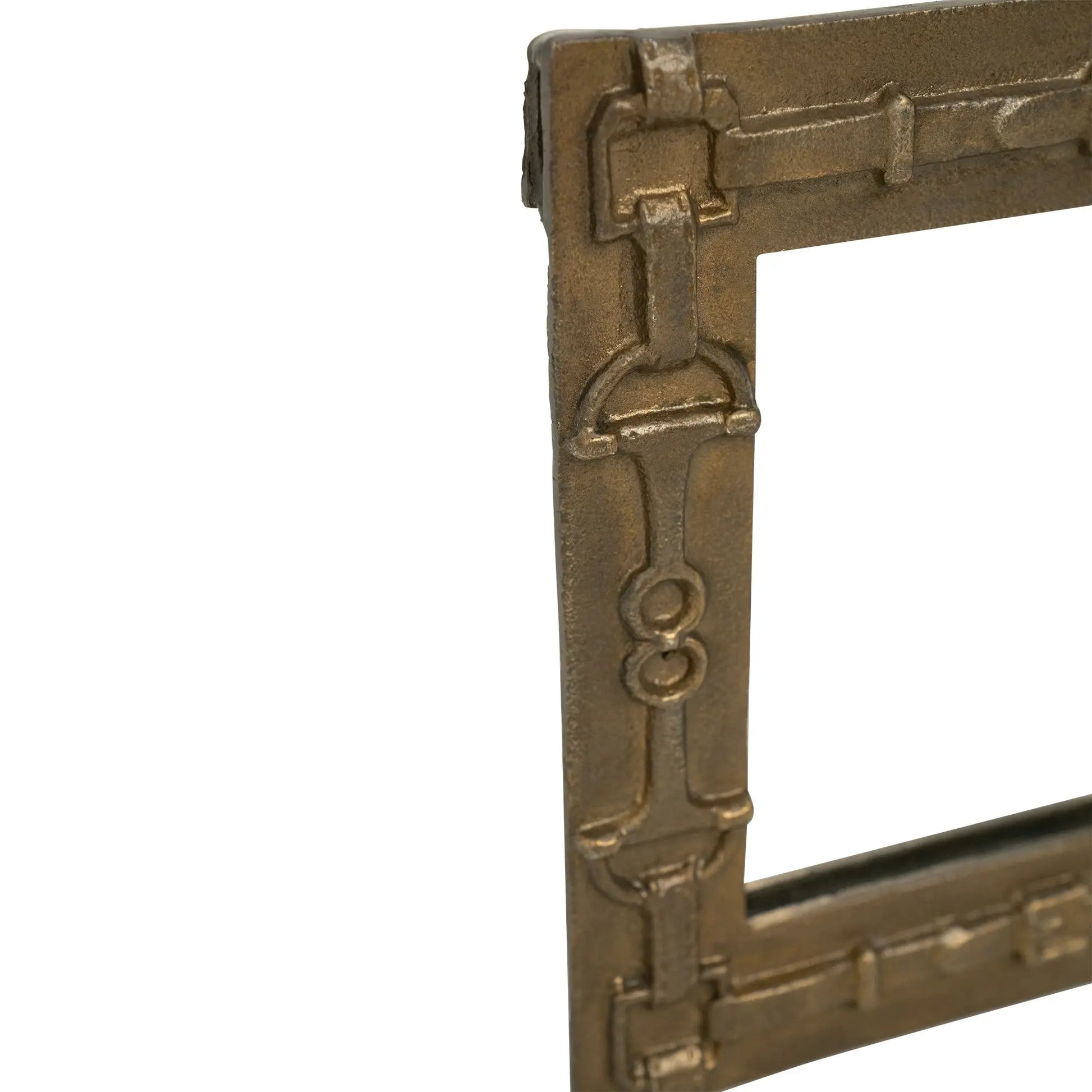 Huntley Equestrian Rectangle Mirror with Decorative Bits - Tampa Home & Garden Store