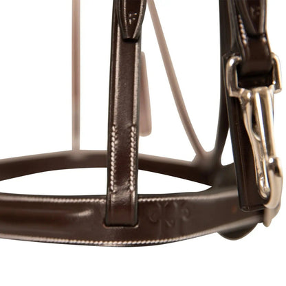 Huntley Equestrian Sedgwick Fancy Stitched Bridle with Cheek Clips and Reins - Tampa Home & Garden Store