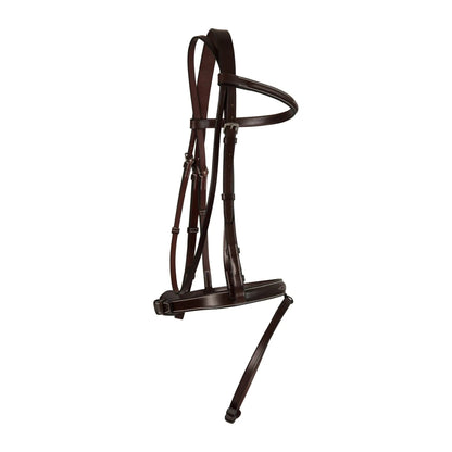 Huntley Equestrian Sedgwick Fancy Stitched Fixed Flash Noseband Bridle With Reins - Tampa Home & Garden Store