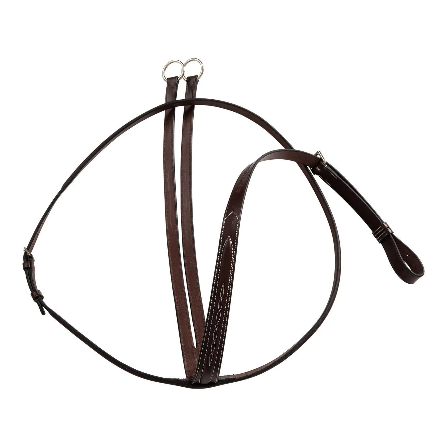 Huntley Equestrian Sedgwick Fancy Stitched Running Martingale, Cob size - Tampa Home & Garden Store