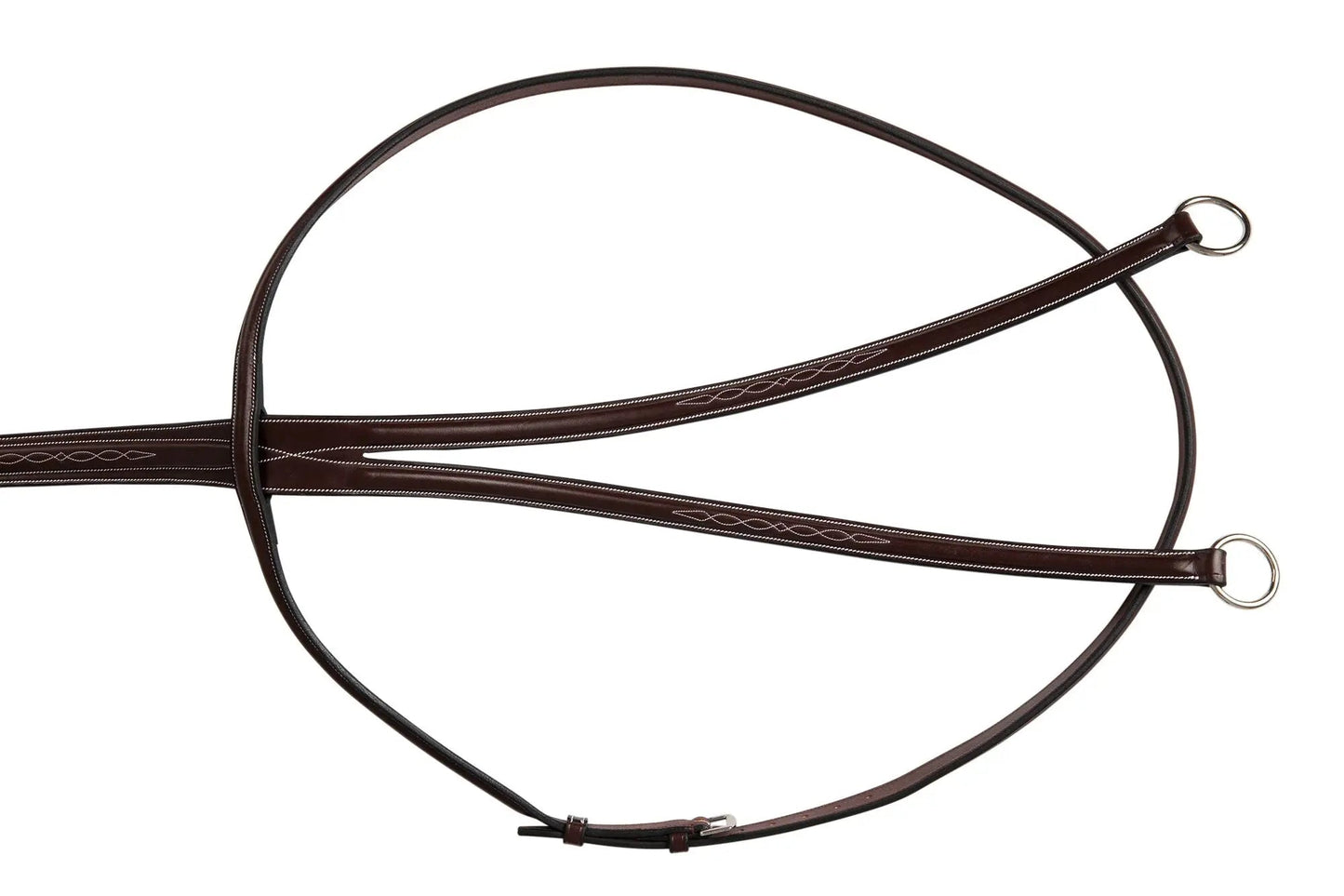 Huntley Equestrian Sedgwick Fancy Stitched Running Martingale, Full Size - Tampa Home & Garden Store