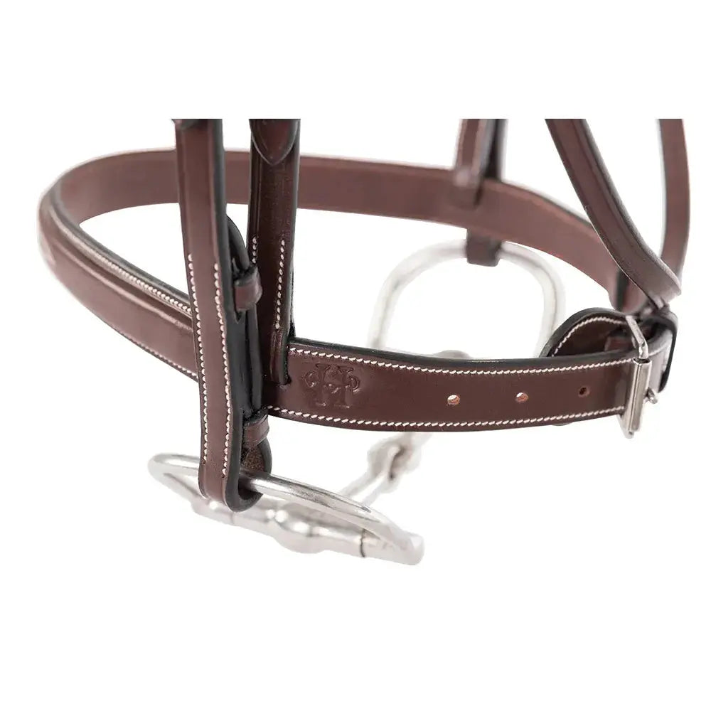 Huntley Equestrian Sedgwick Fancy Stitched Square Raised Hunter Horse Bridle with Reins - Tampa Home & Garden Store