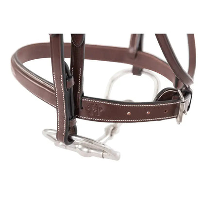Huntley Equestrian Sedgwick Fancy Stitched Square Raised Hunter Horse Bridle with Reins - Tampa Home & Garden Store