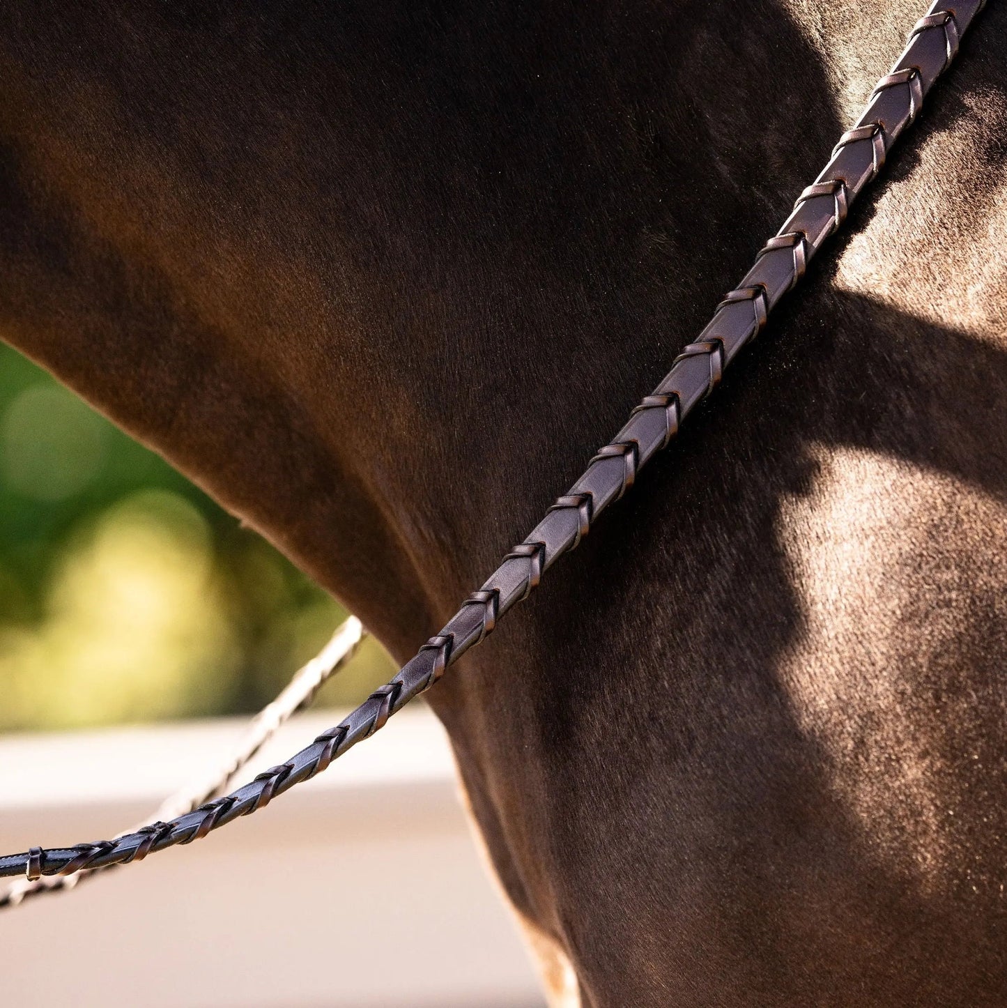 Huntley Equestrian Sedgwick Fancy Stitched Square Raised Laced Reins - Tampa Home & Garden Store