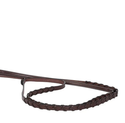 Huntley Equestrian Sedgwick Fancy Stitched Square Raised Laced Reins - Tampa Home & Garden Store
